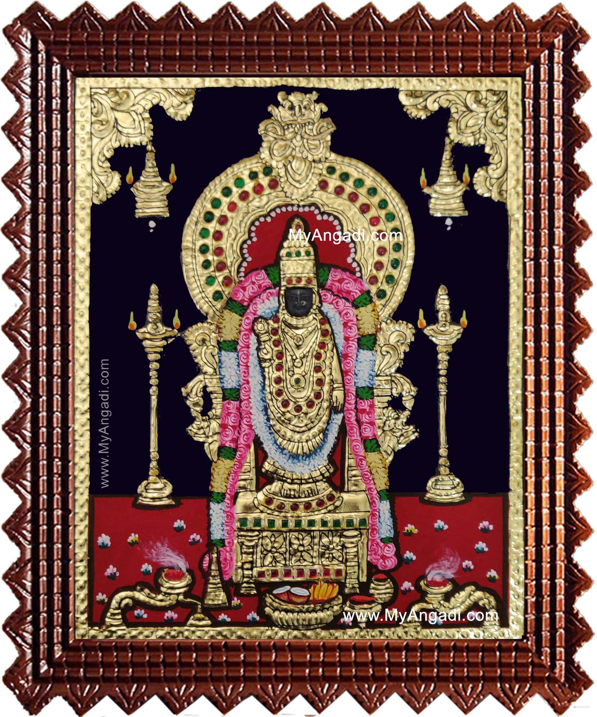 Unnamalai Amman Tanjore Painting