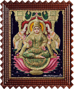 Shree Gaja Lakshmi Tanjore Painting
