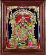 Tirupati Balaji 3d Embossed Tanjore Painting