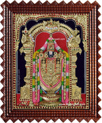 Tirupati Balaji 3d Embossed Tanjore Painting