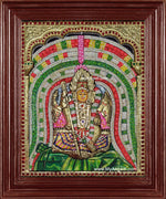 Sellandiamman 3d Embossed Tanjore Painting