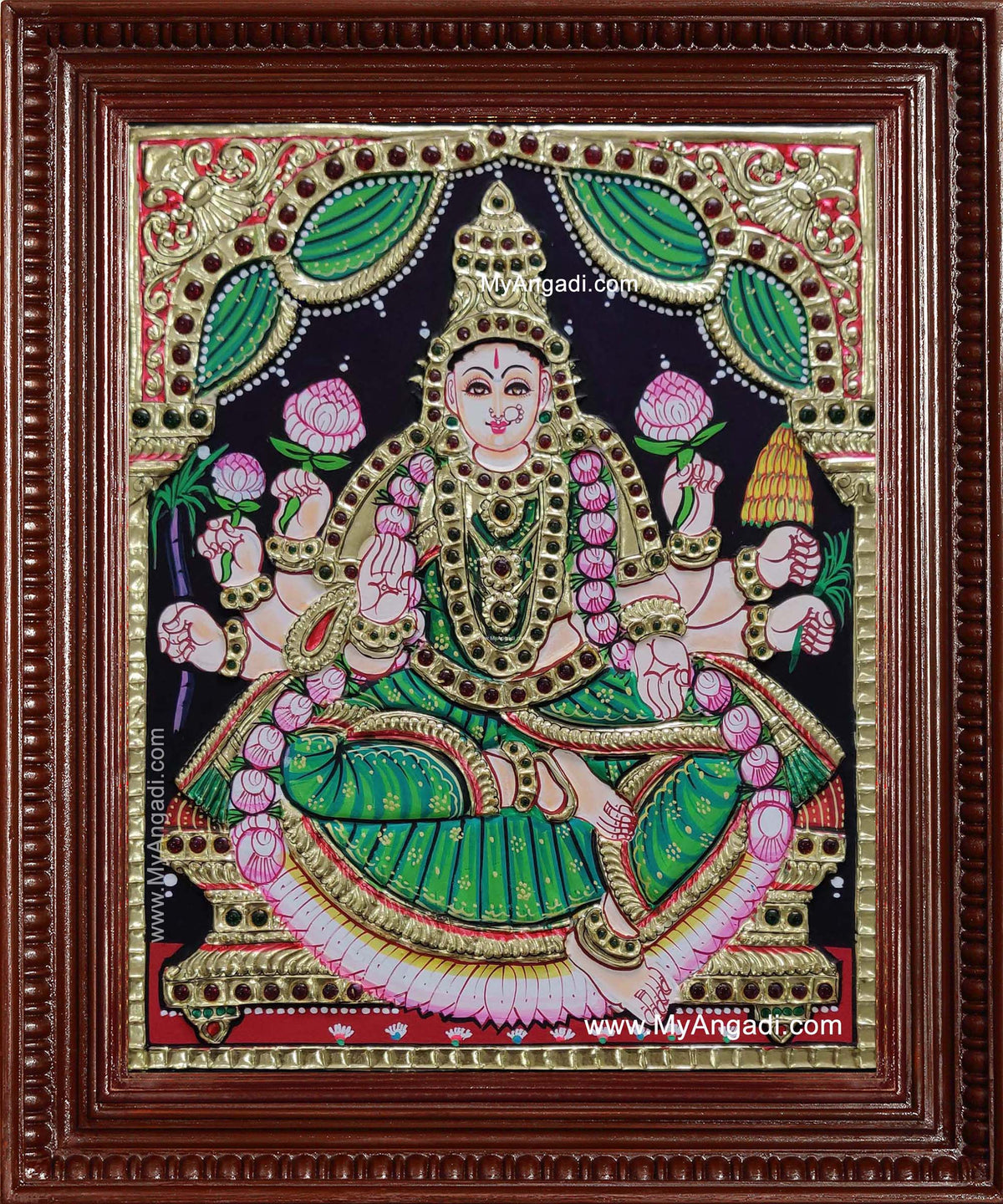 Dhanya Lakshmi Tanjore Painting