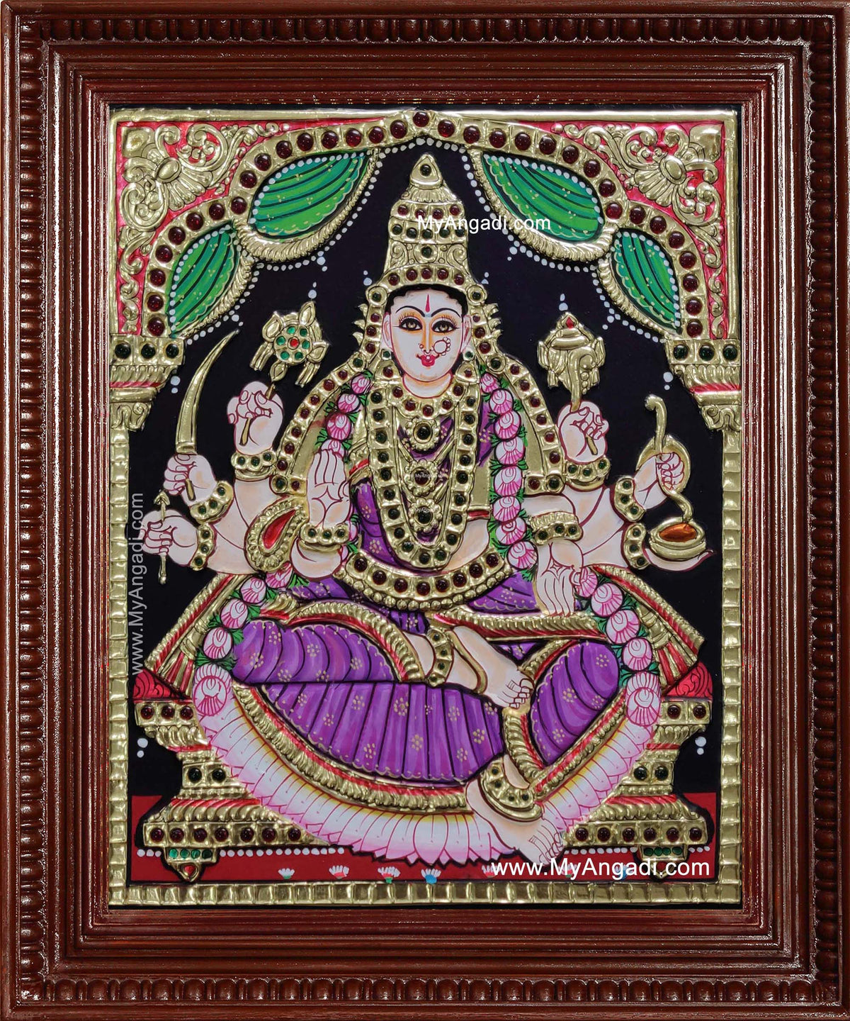 Veera Lakshmi Tanjore Painting
