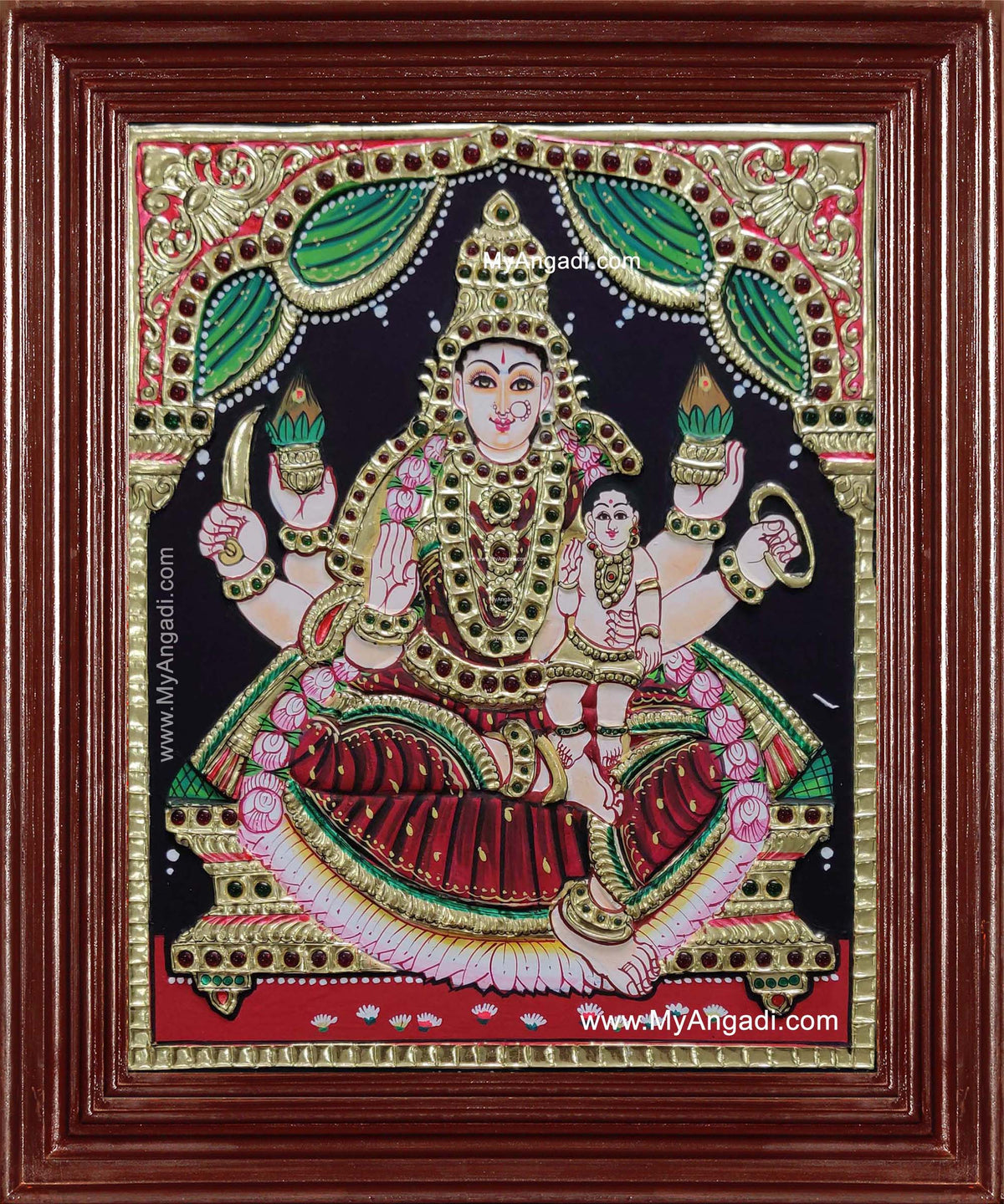 Ashta Lakshmi Tanjore Painting
