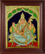 Saraswathi Devi Tanjore Painting