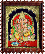 Shree Ganesha Tanjore Painting