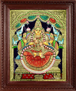 Gaja Lakshmi Tanjore Painting