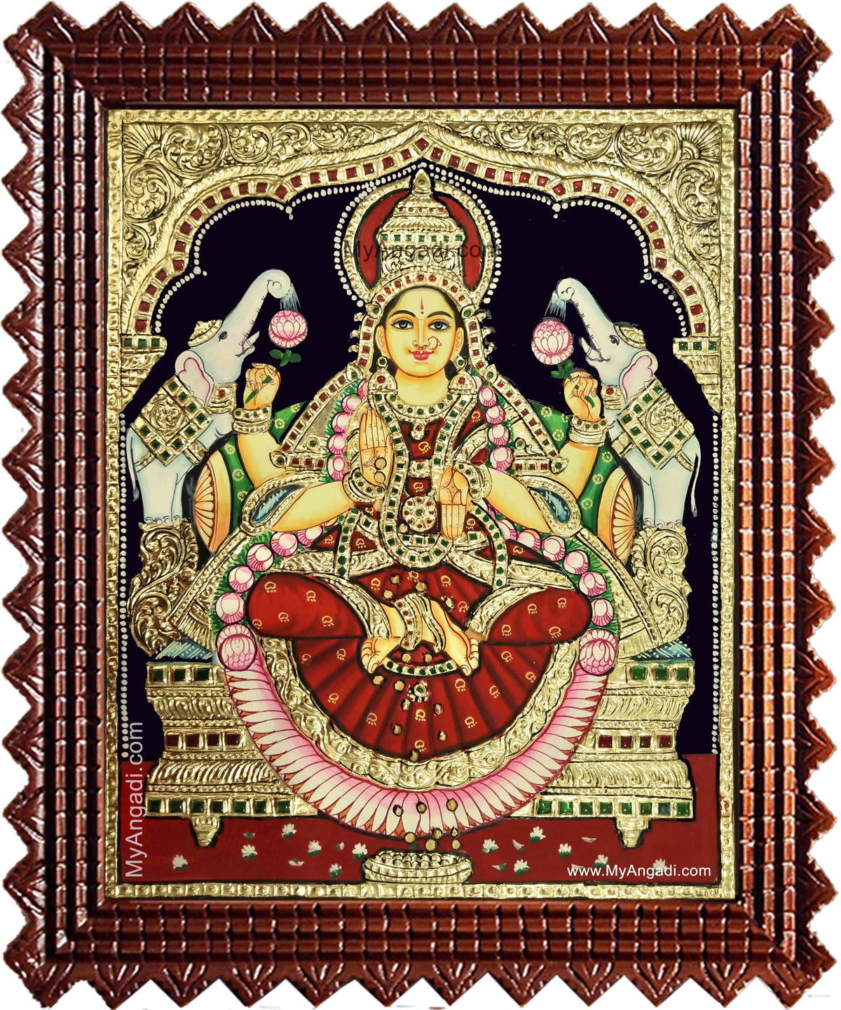 Gaja Laxmi Tanjore Painting