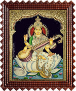 Kalaimagal Saraswathi Tanjore Painting