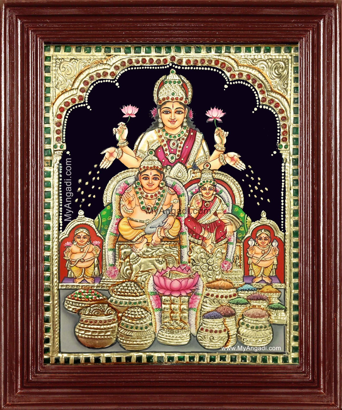 Kubera Lakshmi Tanjore Painting