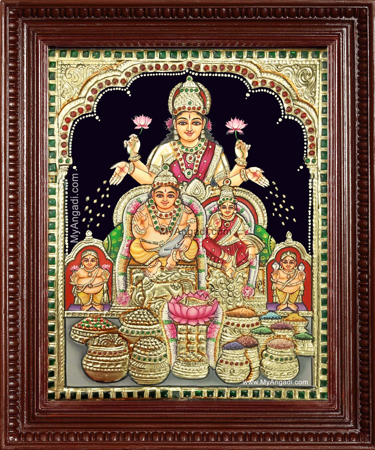 Kubera Lakshmi Tanjore Painting
