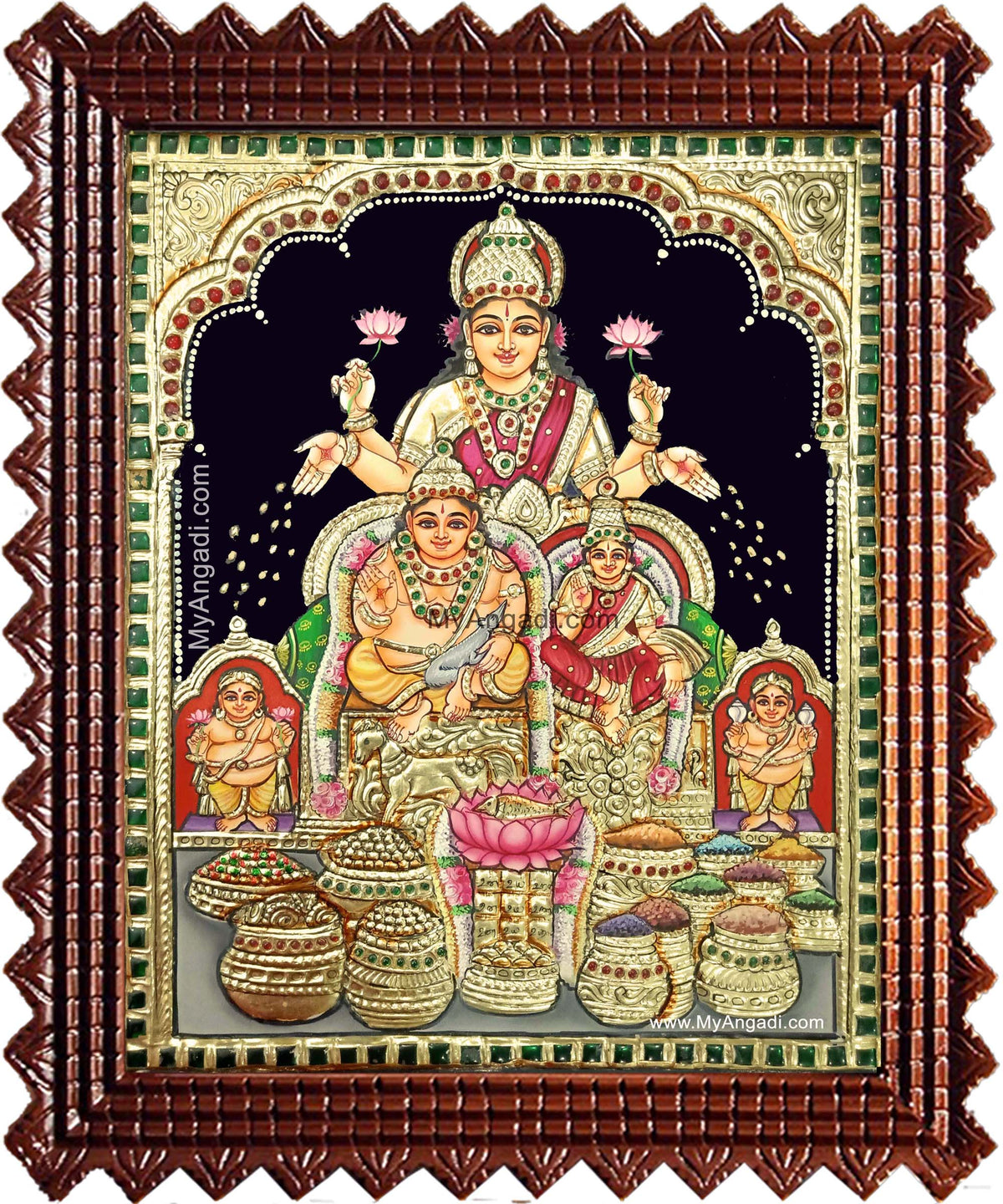 Kubera Lakshmi Tanjore Painting