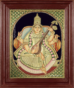 Saraswathi Devi Tanjore Painting