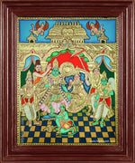 Shri Rama Pattabishekam Tanjore Painting