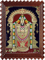Lord Tirumalai Srinivasan Tanjore Painting