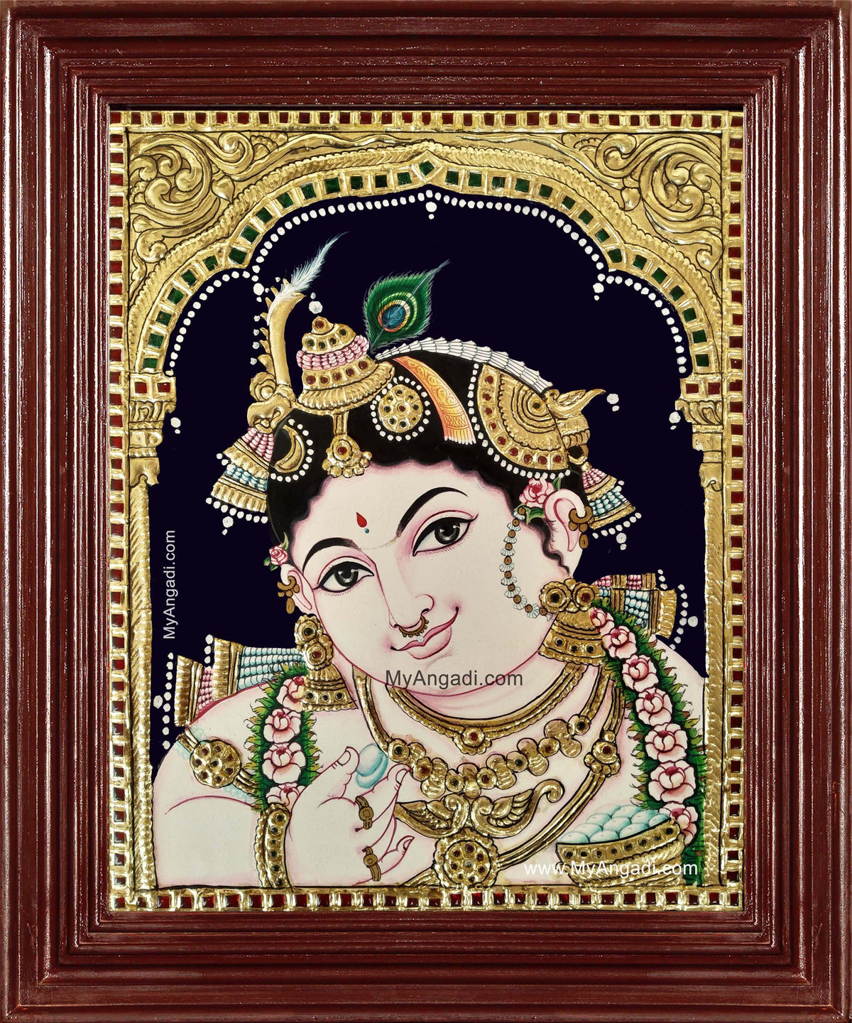 Shri Krishnar Tanjore Painting