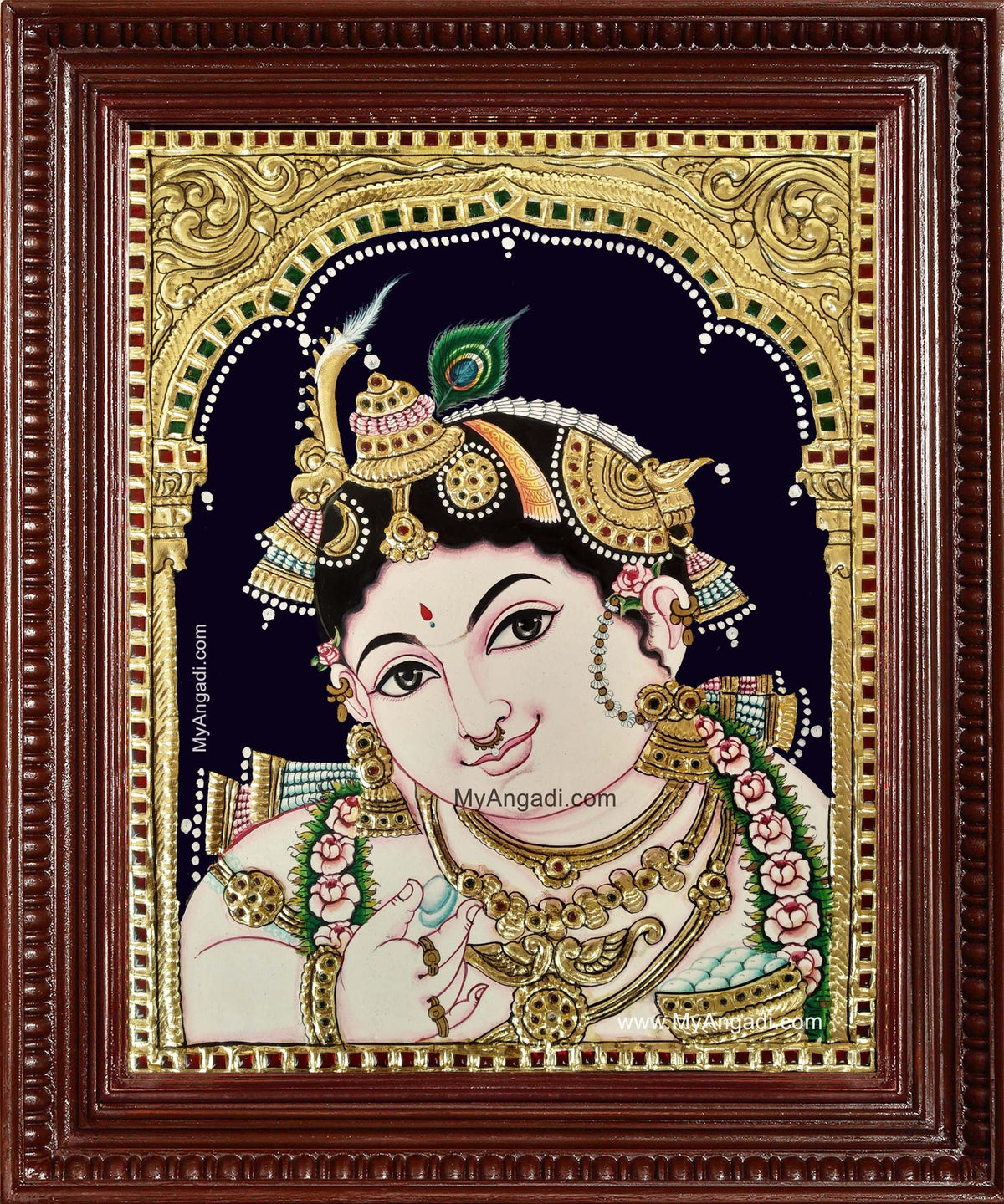 Shri Krishnar Tanjore Painting