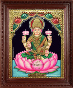 Goddess Maha Laxmi Tanjore Painting