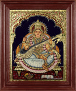 Saraswathi Tanjore Painting