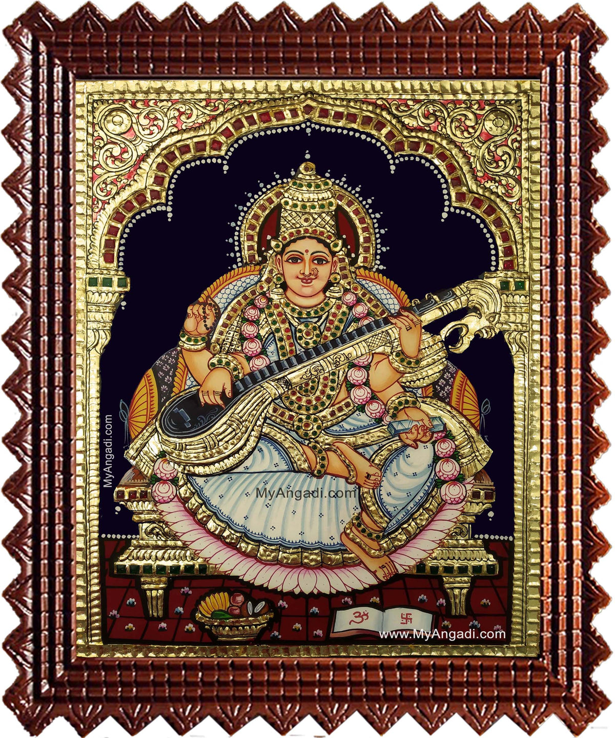 Saraswathi Tanjore Painting