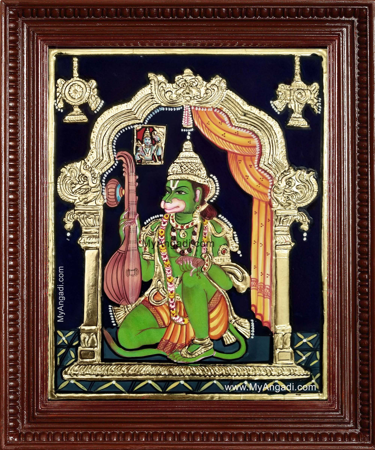 Hanuman Tanjore Painting