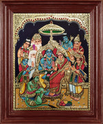 Sri Ramar Pattabishekam Tanjore Painting