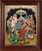 Sri Ramar Pattabishekam Tanjore Painting