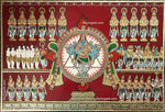 Sudharashana Chakra Tanjore Painting