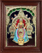 Kollur Mookambika Devi 3d Embossed Tanjore Painting