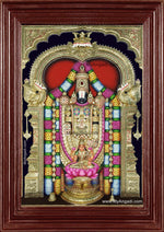 Tirumalai Srinivasan Lakshmi 3d Embossed Tanjore Painting