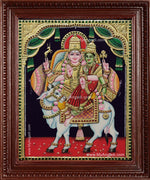 Pradosha Sivan Paravathi Tanjore Painting