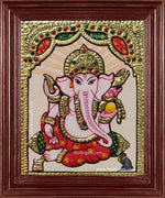 Small Size Ganesha Tanjore Painting