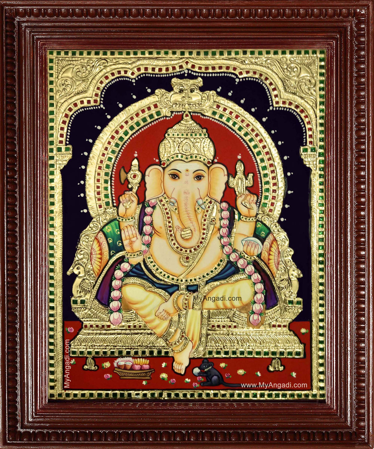 Shri Ganesha Tanjore Painting