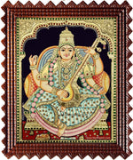 Saraswathi Devi Tanjore Painting