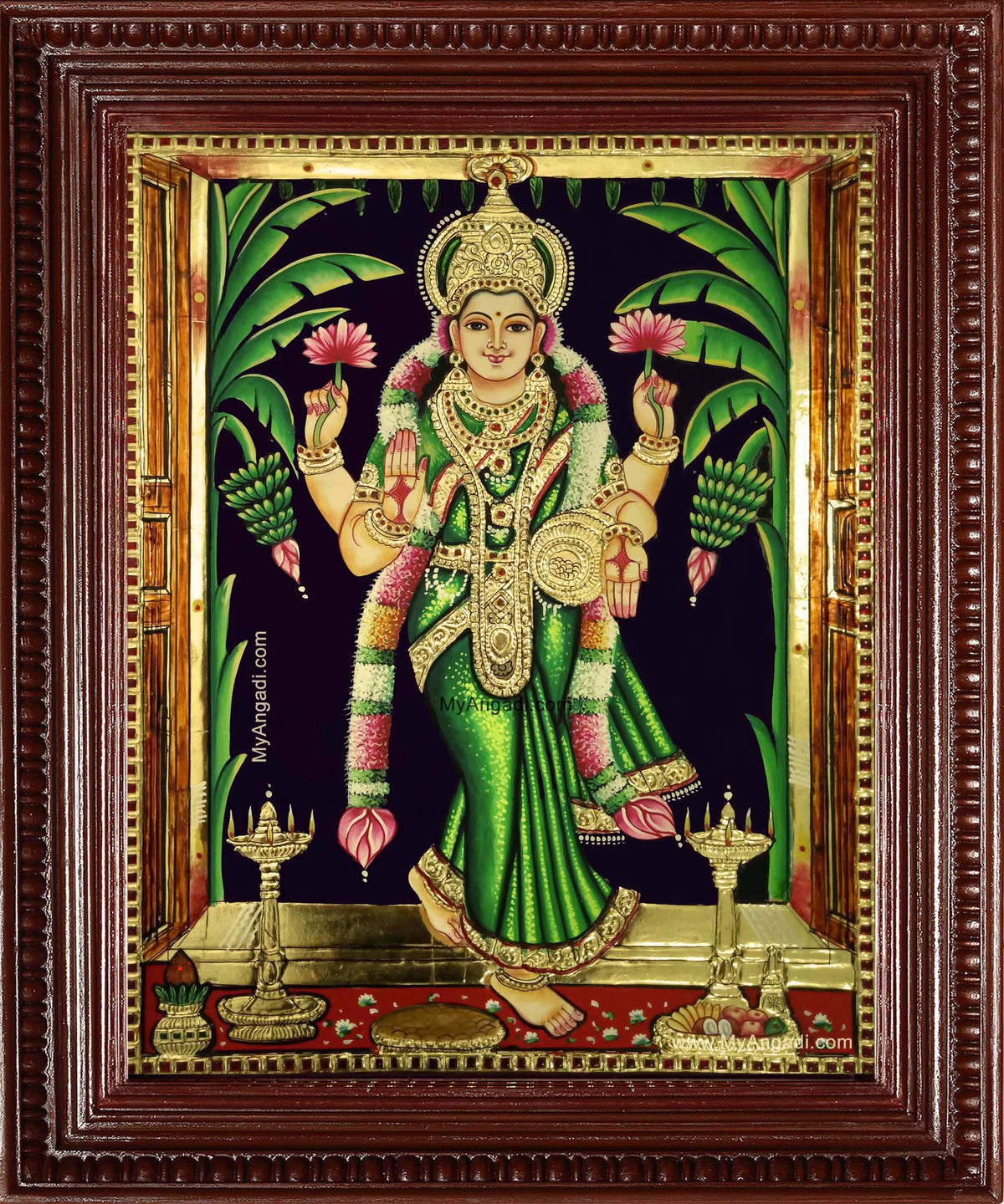 Graha Lakshmi Tanjore Painting