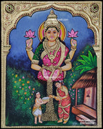 Kanakathara Lakshmi Tanjore Painting