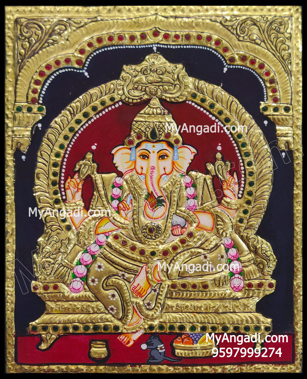 Ganesha Tanjore Painting