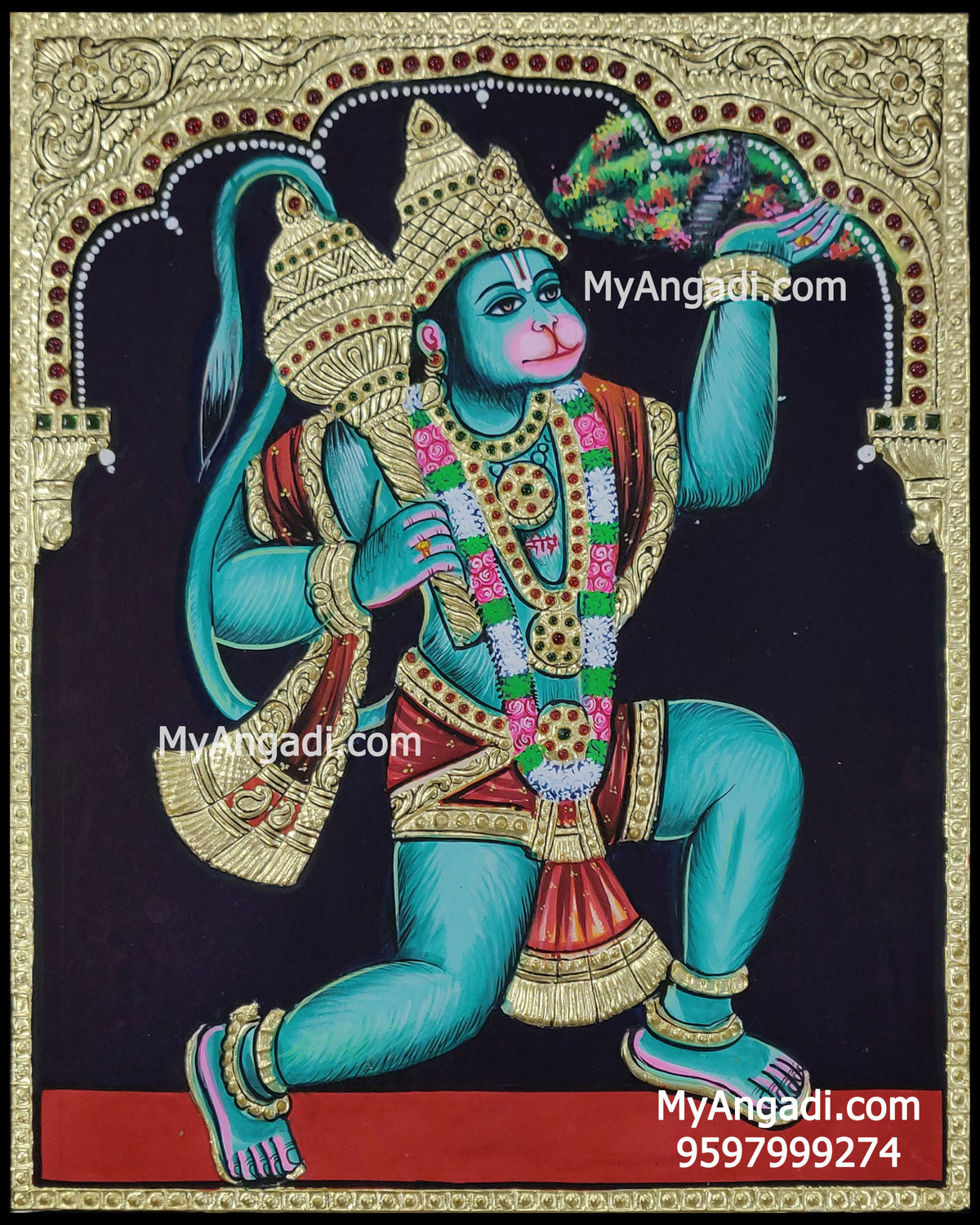 Hanuman Tanjore Painting