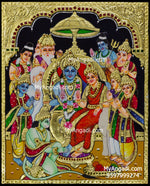 Ramar Pattabhishekam Tanjore Painting