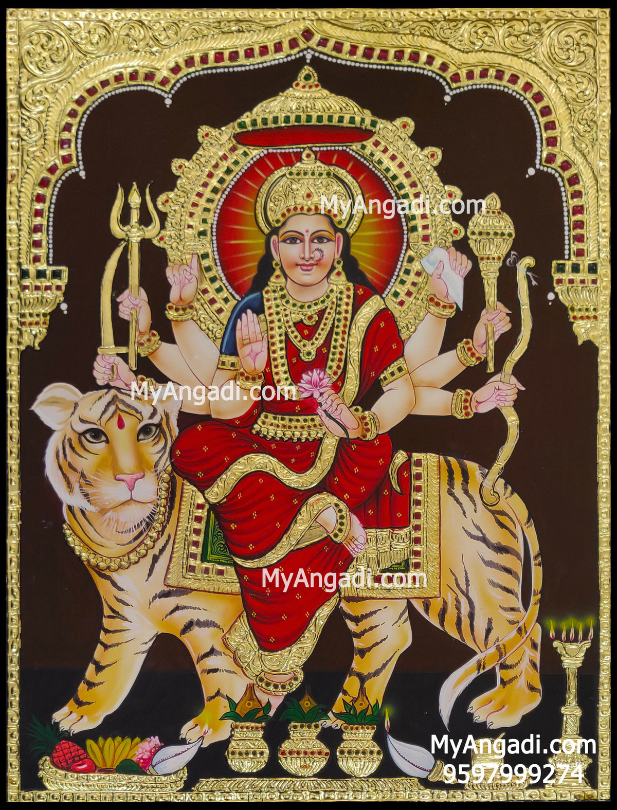 Durga Tanjore Painting