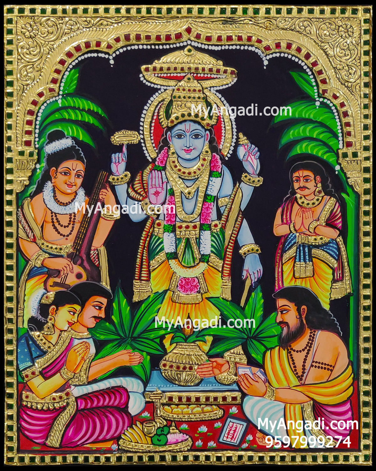 Sathya Narayana Tanjore Painting