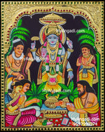 Sathya Narayana Swami Tanjore Painting