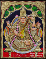 Saraswathi Tanjore Painting