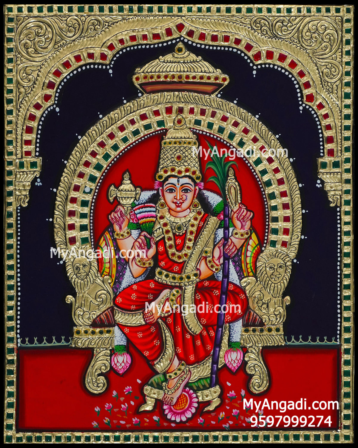Kamatchi Amman Tanjore Paintings