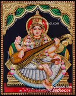 Saraswathi 3d Tanjore Painting