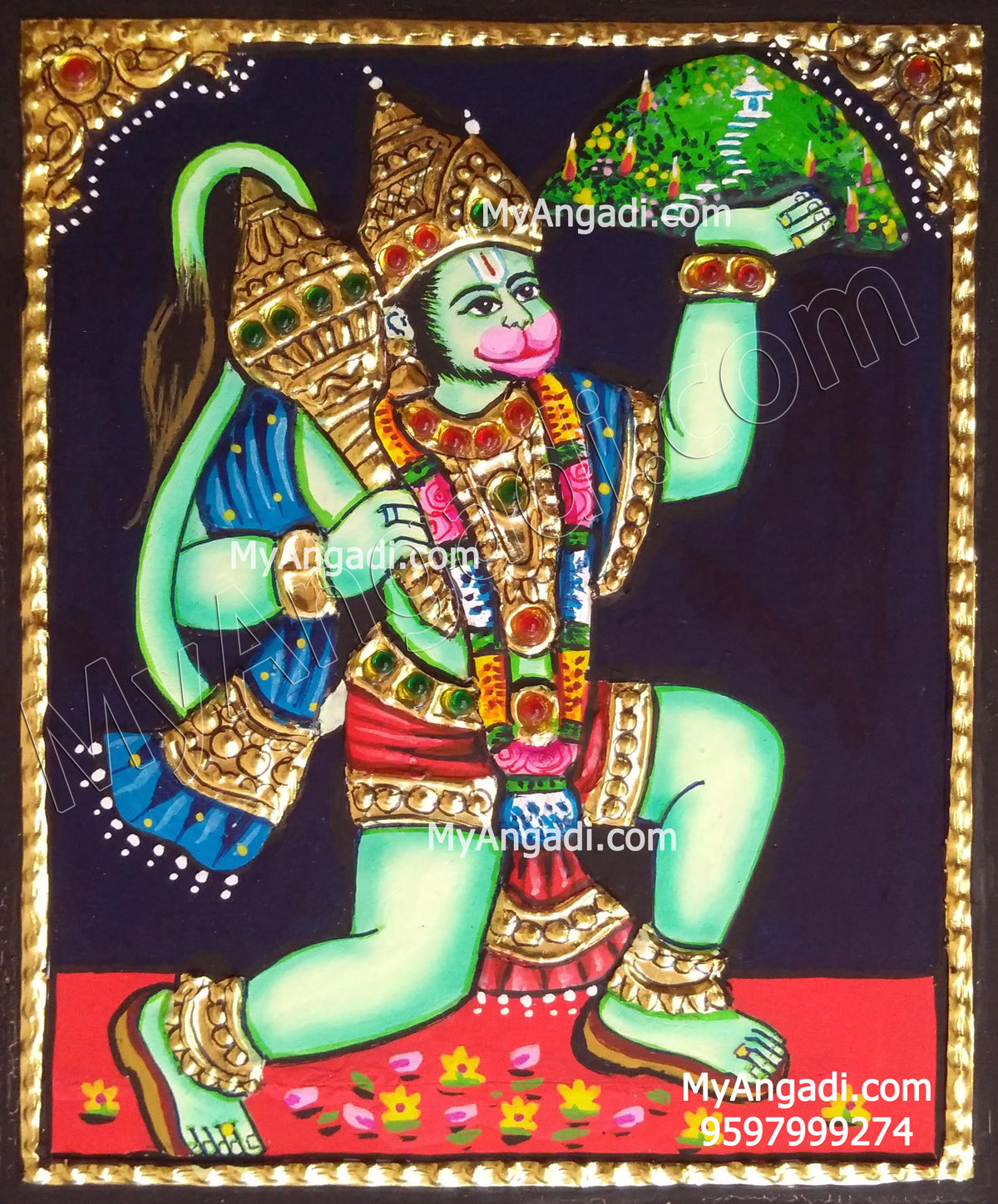 Hanuman Tanjore Paintings