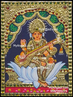 Saraswathi Tanjore Painting