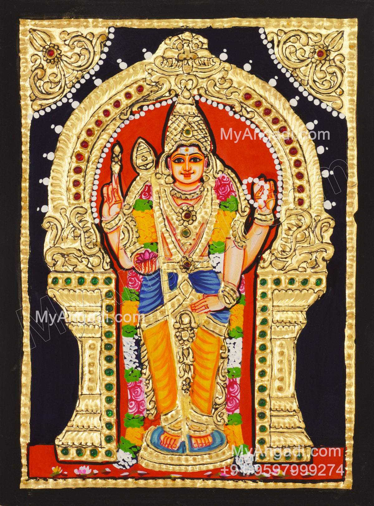 Murugan Tanjore Painting