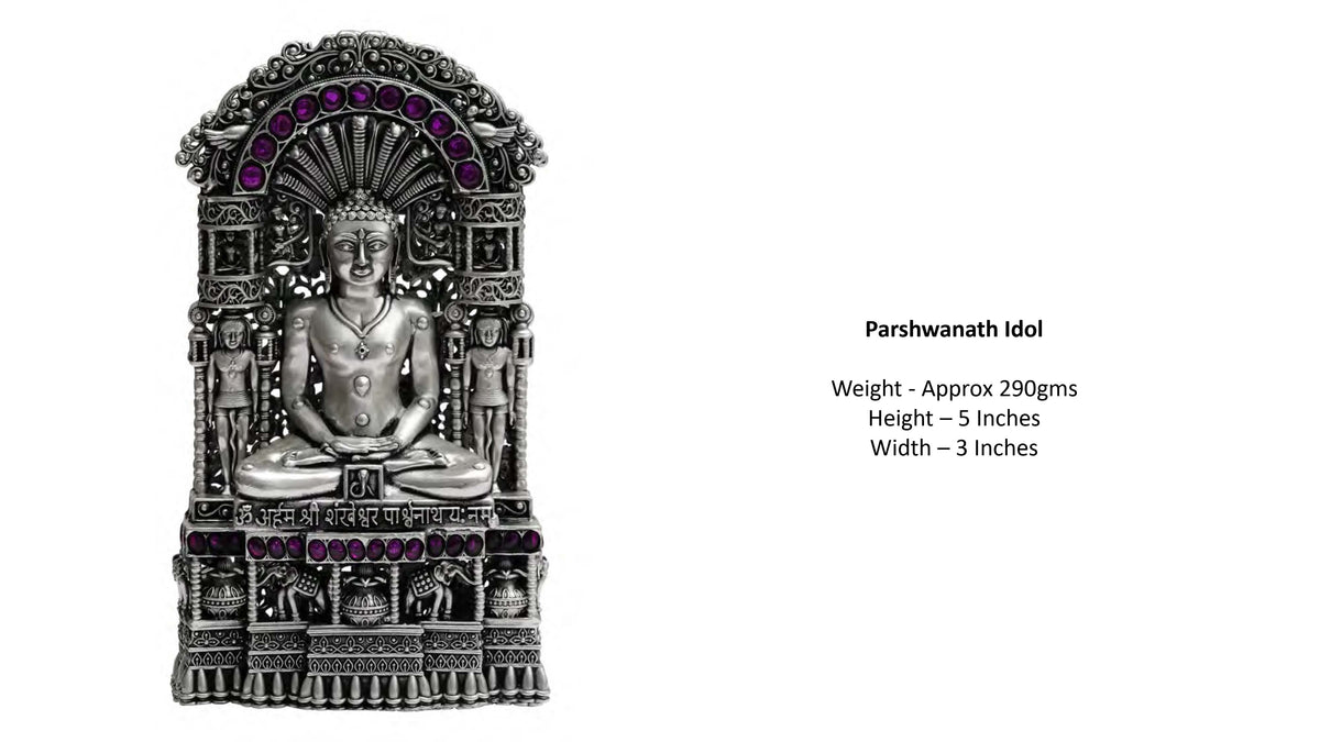 Parshwanath Temple Silver Idol