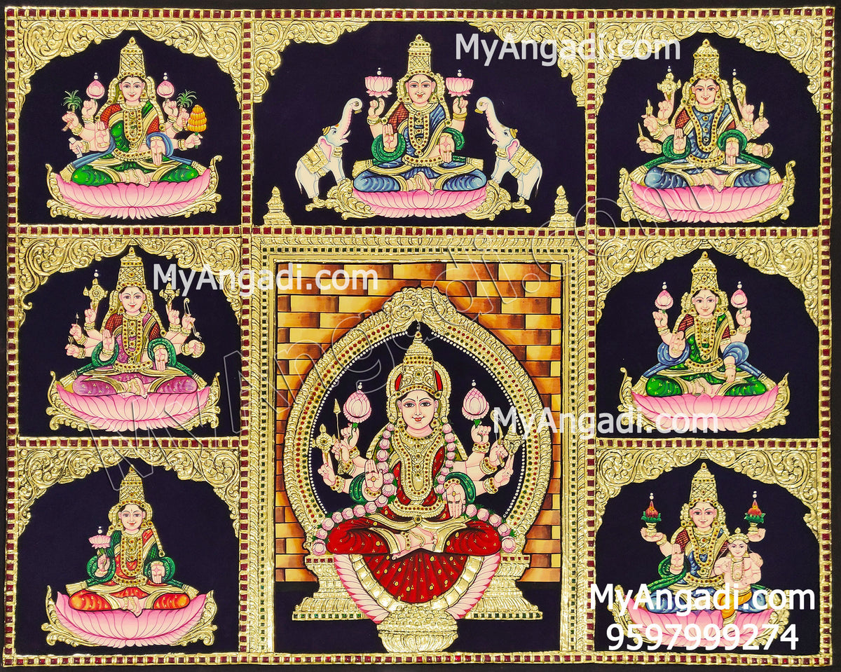 Ashtalakshmi Tanjore Painting